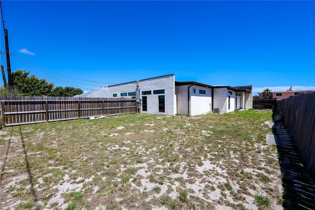a house view with garden space