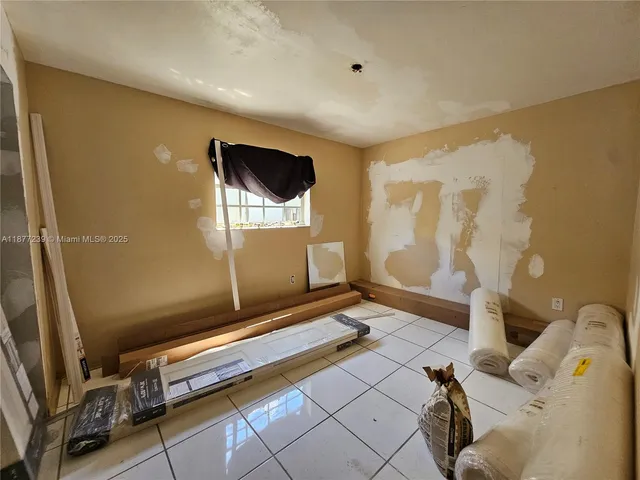 a room with gym equipment