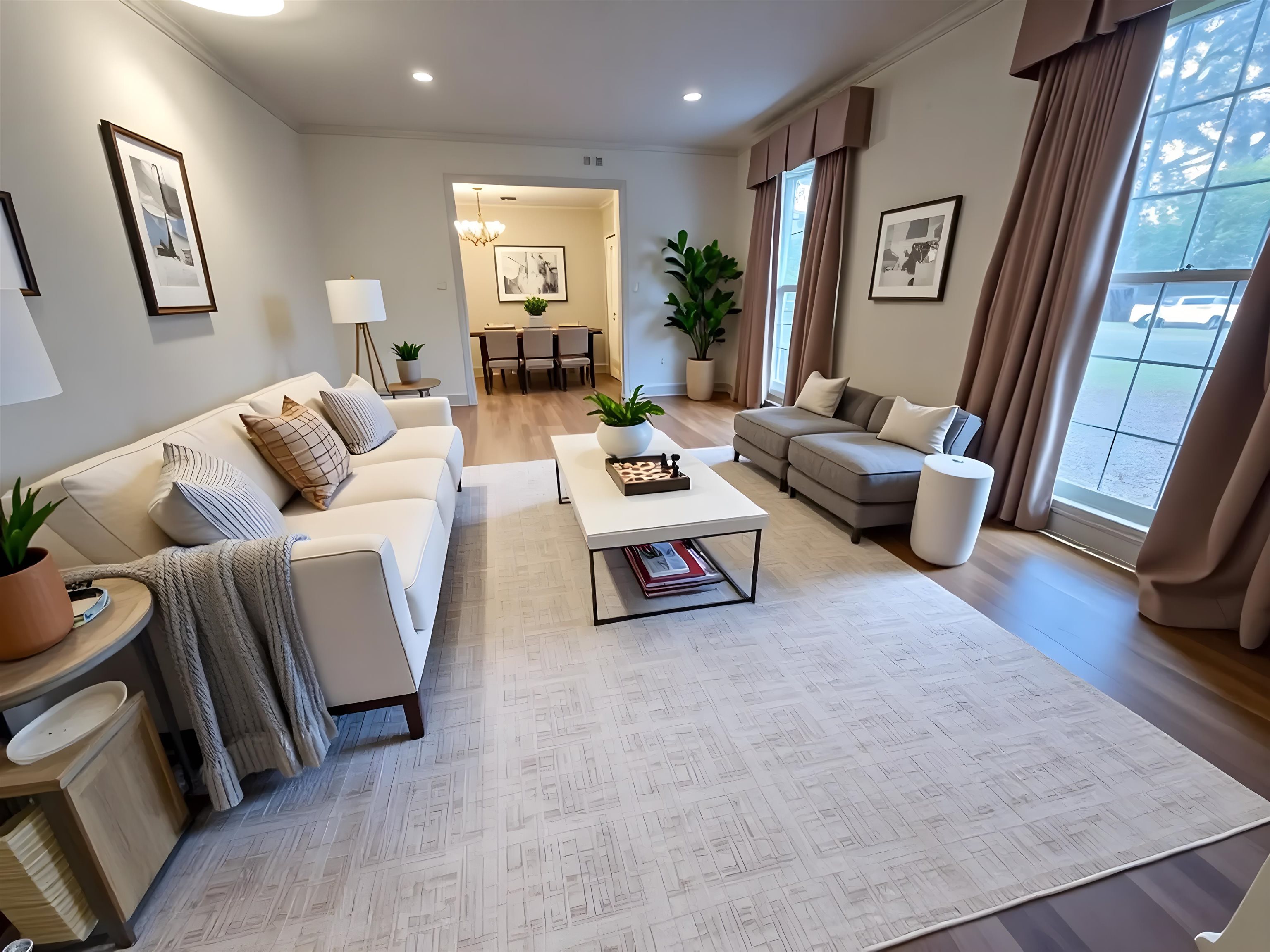 5575 Walnut Grove Road Memphis, TN 38120 - Photo 13 of 36 a living room with furniture and a flat screen tv