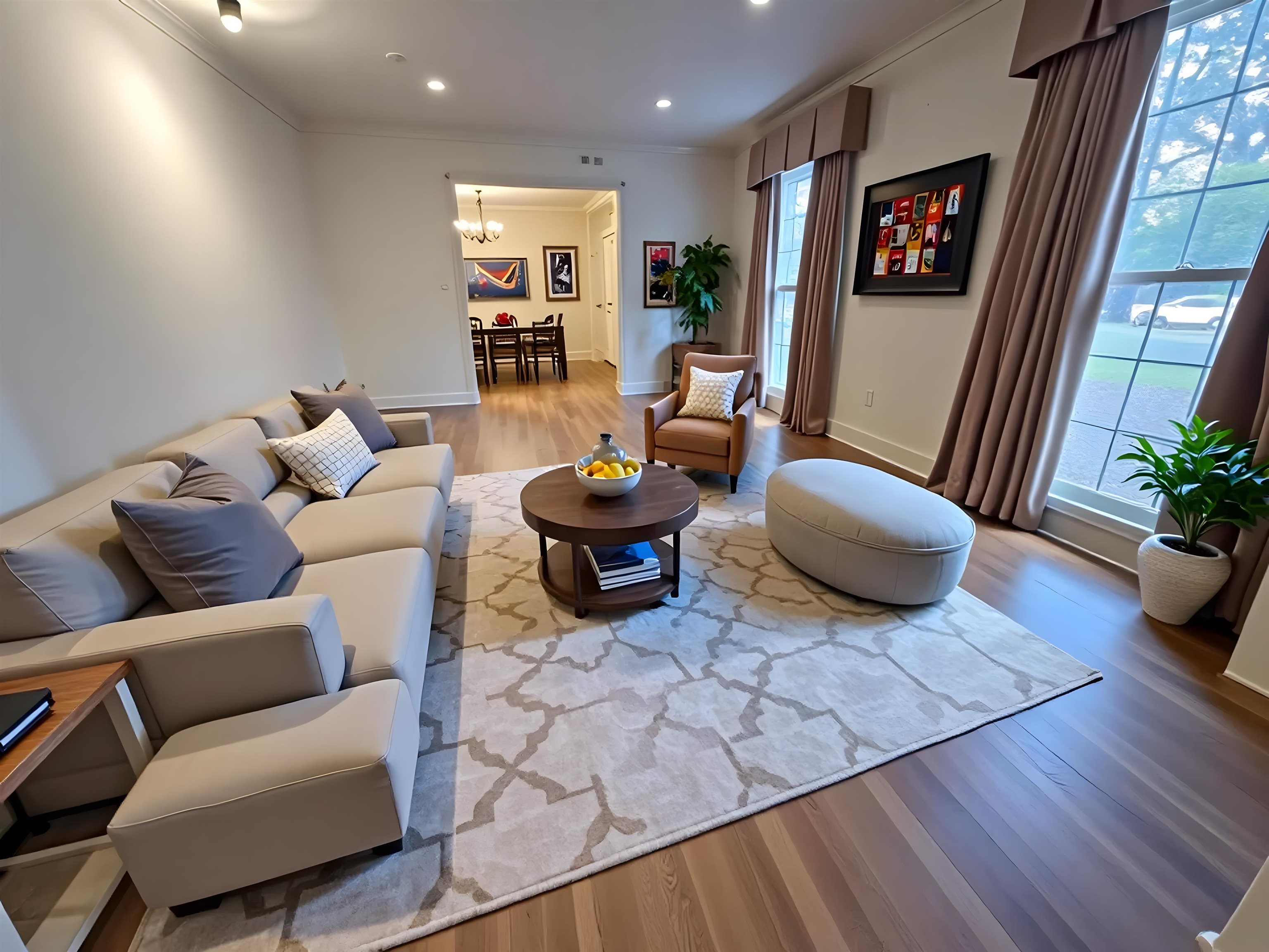 5575 Walnut Grove Road Memphis, TN 38120 - Photo 14 of 36 a living room with furniture and a wooden floor