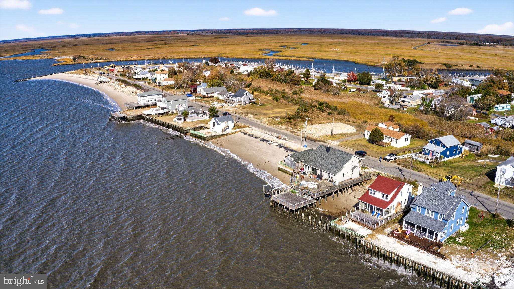 114 Delaware Avenue Fortescue, NJ 08321 - Photo 16 of 27 an aerial view of residential houses with outdoor space