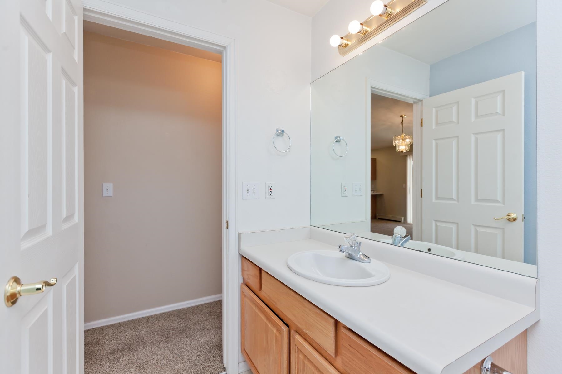 340 Elderberry Drive Fruita, CO 81521 - Photo 22 of 42 a bathroom with a sink and a mirror