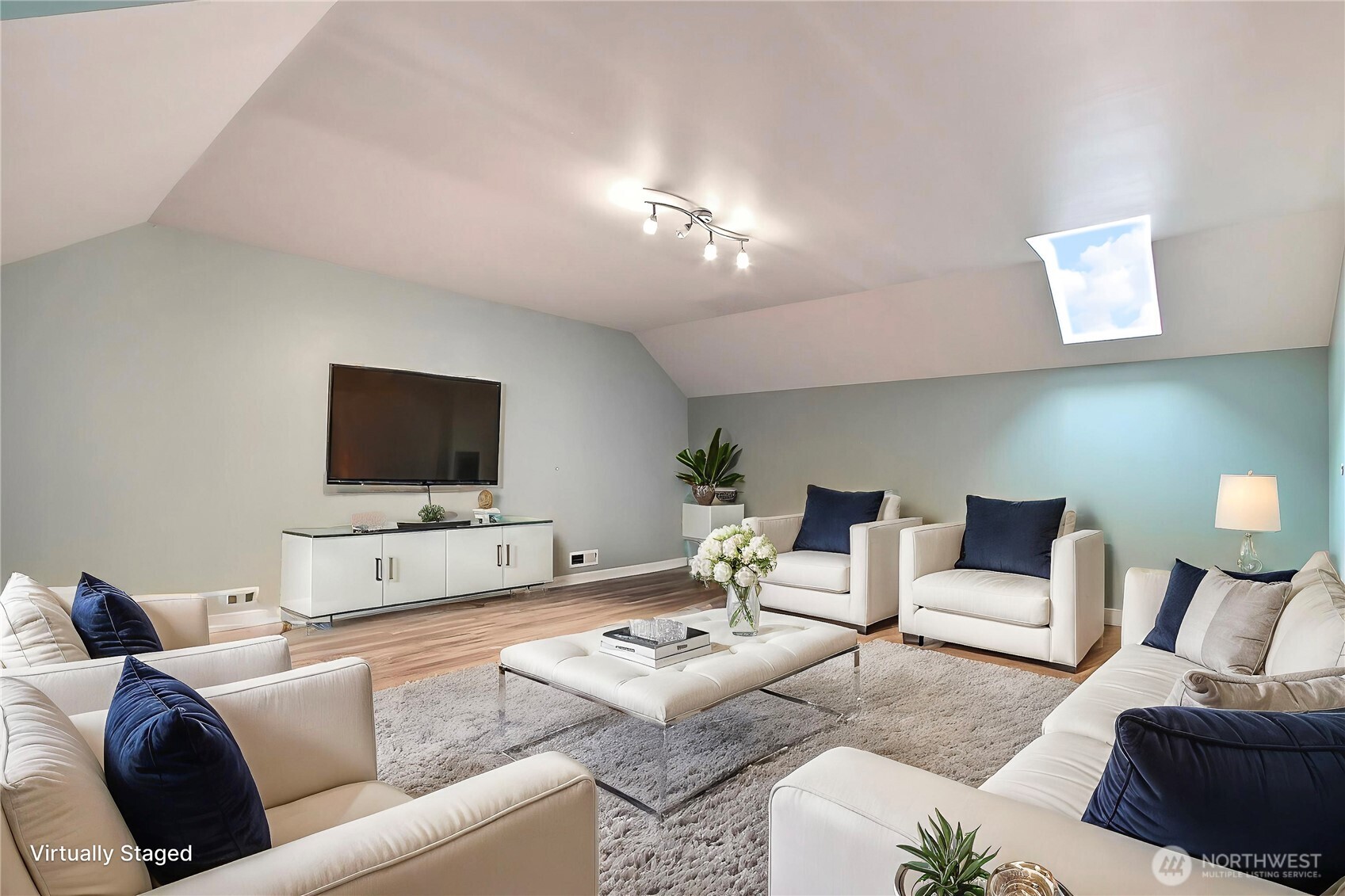 3841 Mari Lane Southeast Olympia, WA 98513 - Photo 16 of 24 a living room with furniture and a flat screen tv