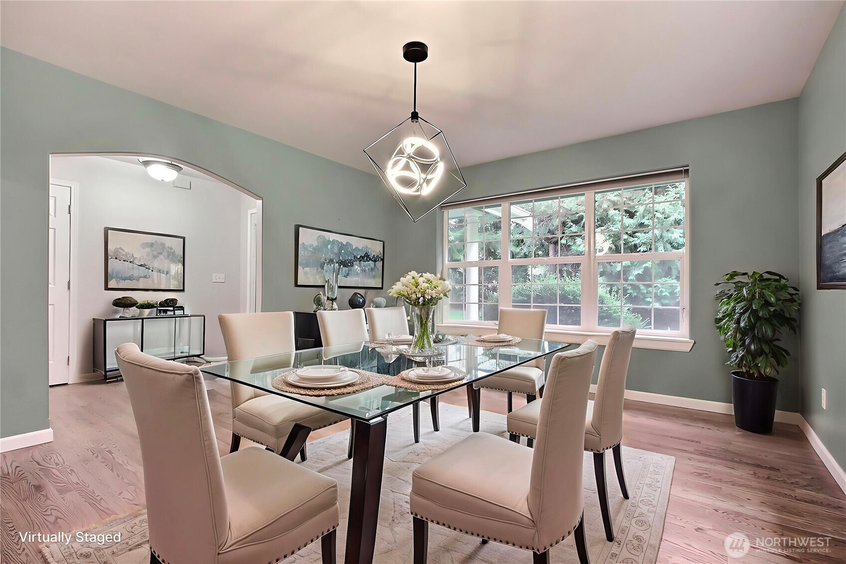 3841 Mari Lane Southeast Olympia, WA 98513 - Photo 3 of 24 a view of a dining room with furniture window and outside view