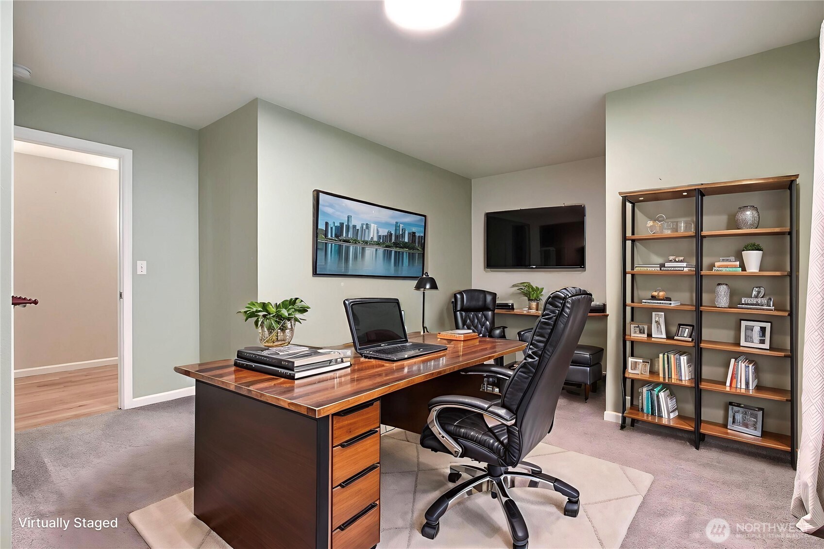 3841 Mari Lane Southeast Olympia, WA 98513 - Photo 8 of 24 a view of a workspace with furniture