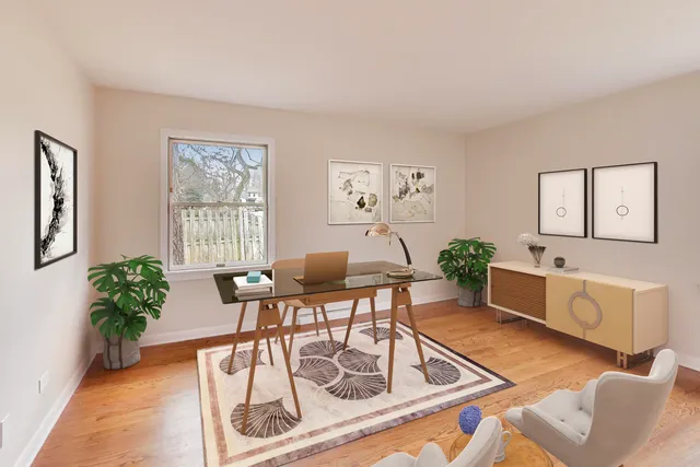 a view of an empty room