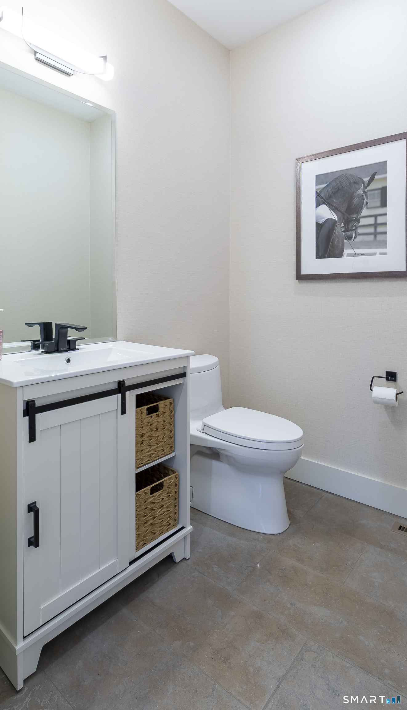 5 Upland Pastures Road Sherman, CT 06784 - Photo 23 of 40 Powder room off of the foyer.