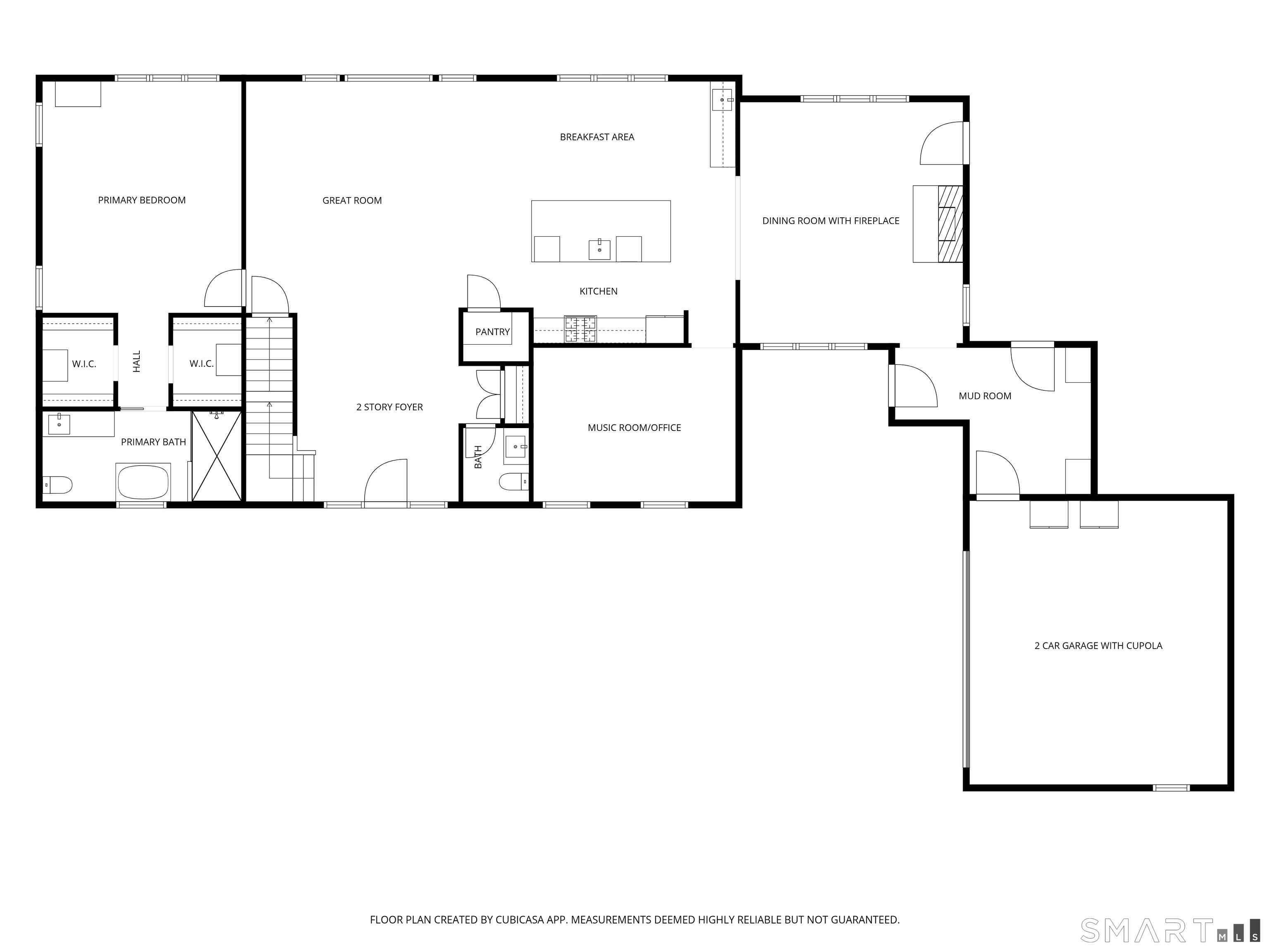 5 Upland Pastures Road Sherman, CT 06784 - Photo 38 of 40 Floorplan for the first floor.
