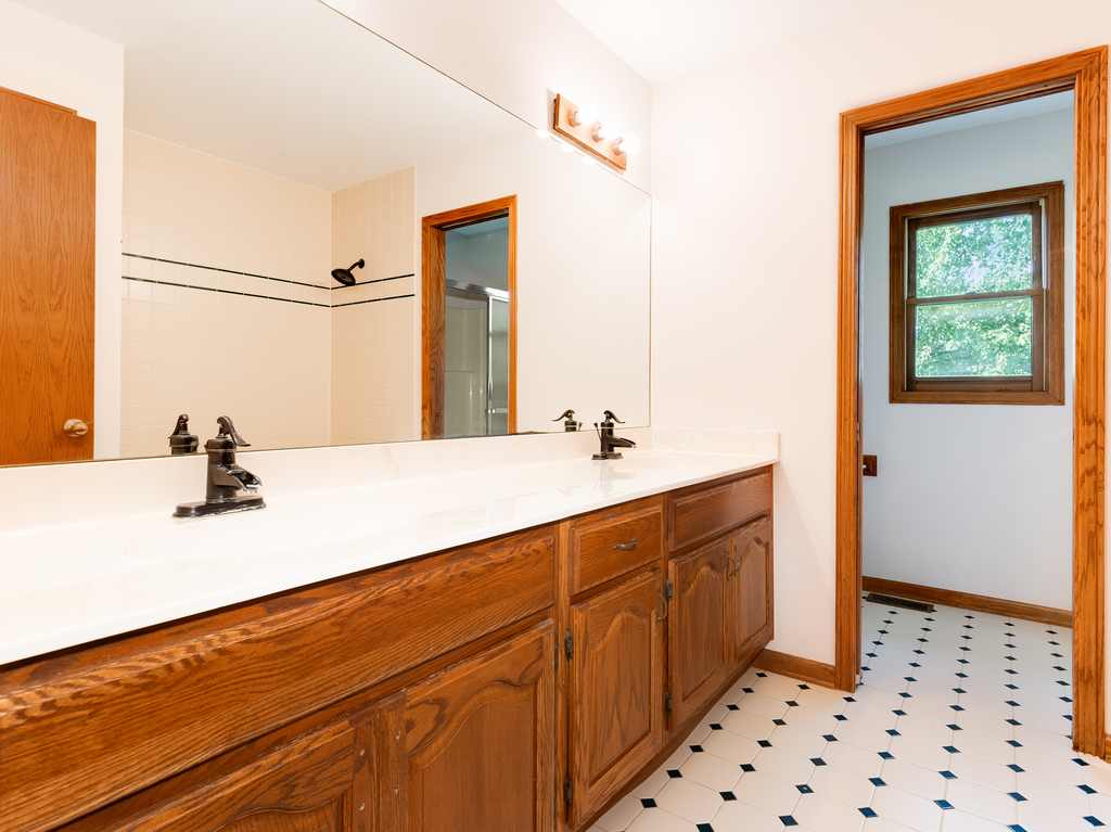 21322 Georgetown Road Frankfort, IL 60423 - Photo 18 of 28 a bathroom with a sink and a mirror