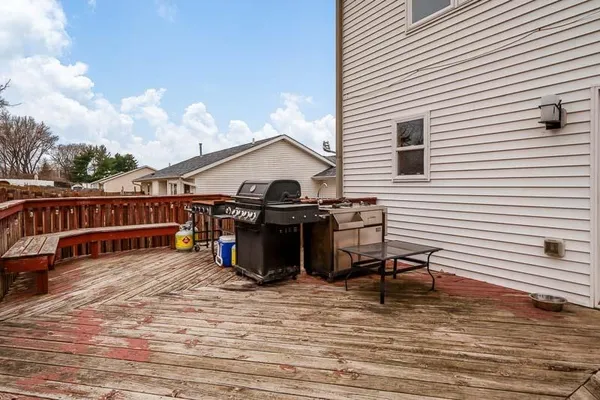 a view of a terrace with chairs