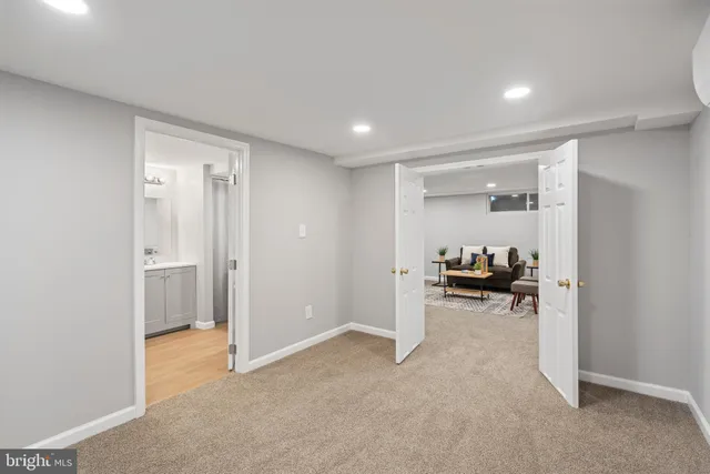 a view of living room and utility room