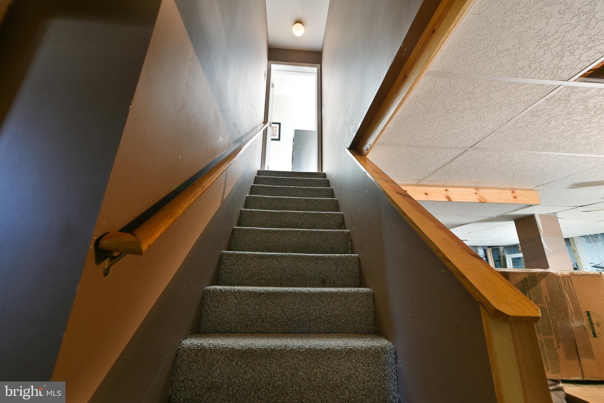 601 Fourth Avenue Croydon, PA 19021 - Photo 36 of 44 Steps in lower level looking up to the hallway