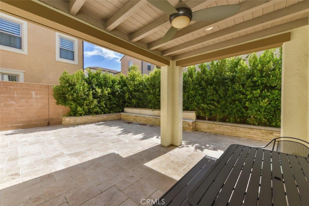 62 Rossmore Irvine, CA 92620 - Photo 36 of 43 a view of backyard with hardwood floor and wooden floor