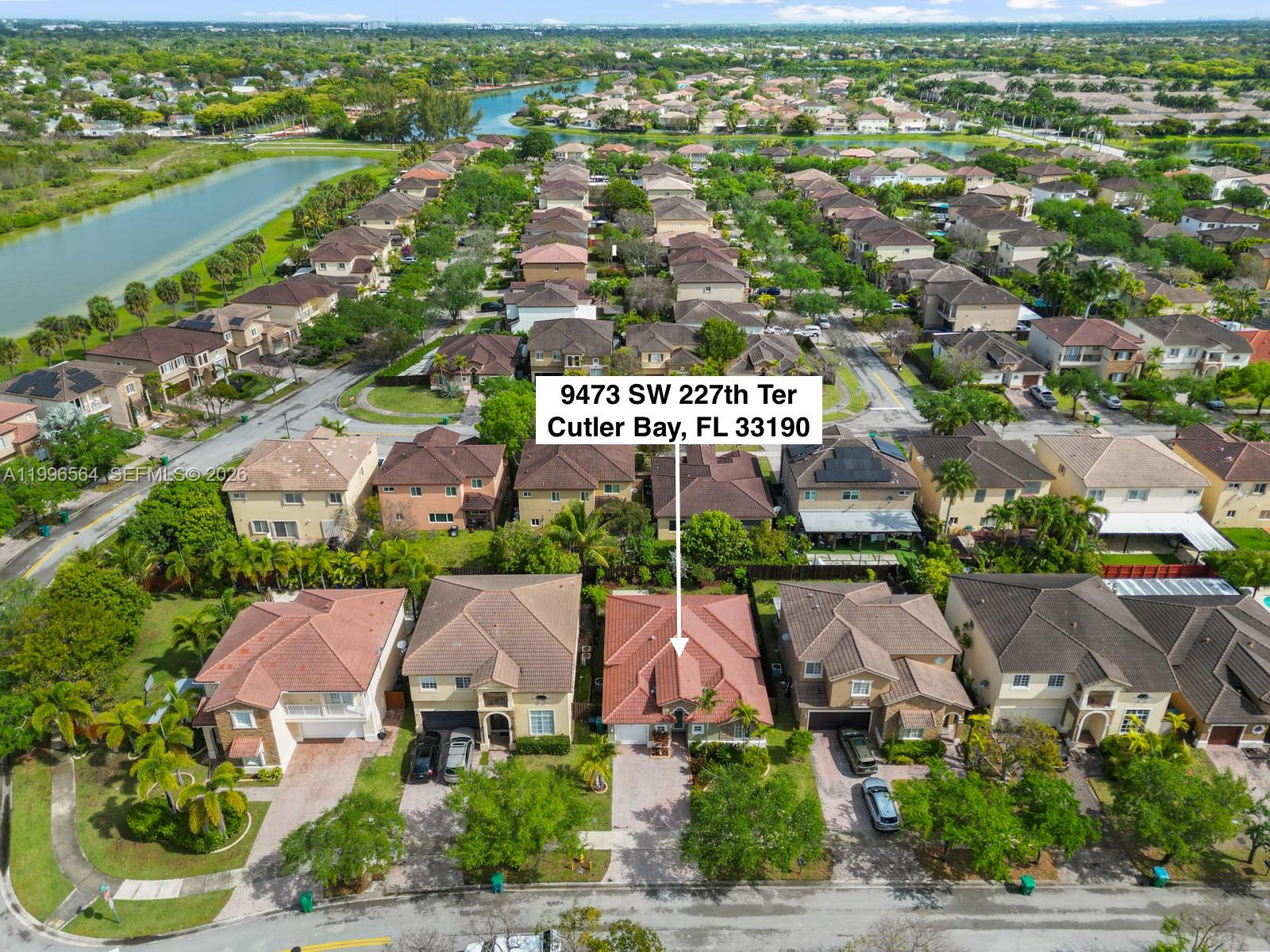 9473 Southwest 227th Terrace Cutler Bay, FL 33190 - Photo 26 of 31 an aerial view of a