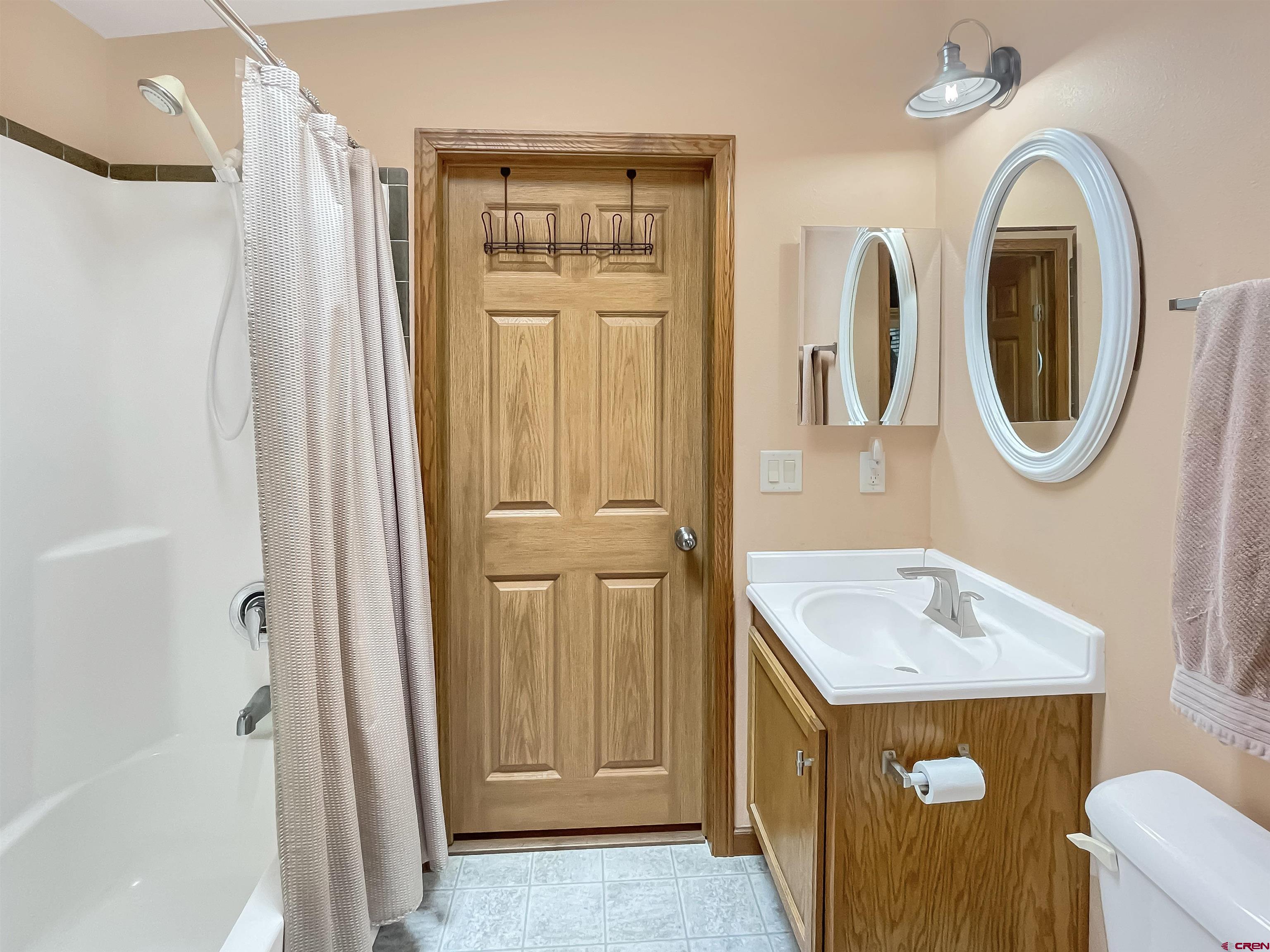 43396 Long Gulch Road Crawford, CO 81415 - Photo 21 of 35 a bathroom with a sink a toilet and shower