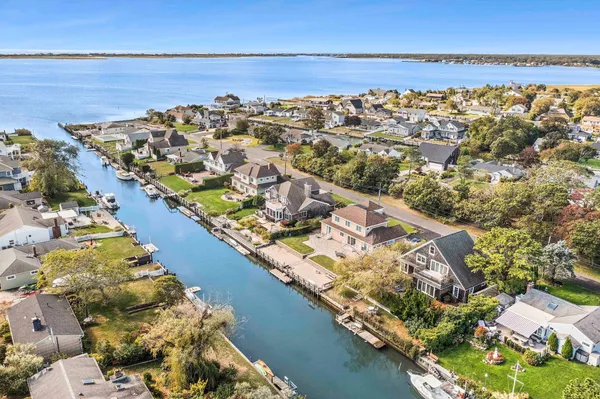 a view of a city and ocean view