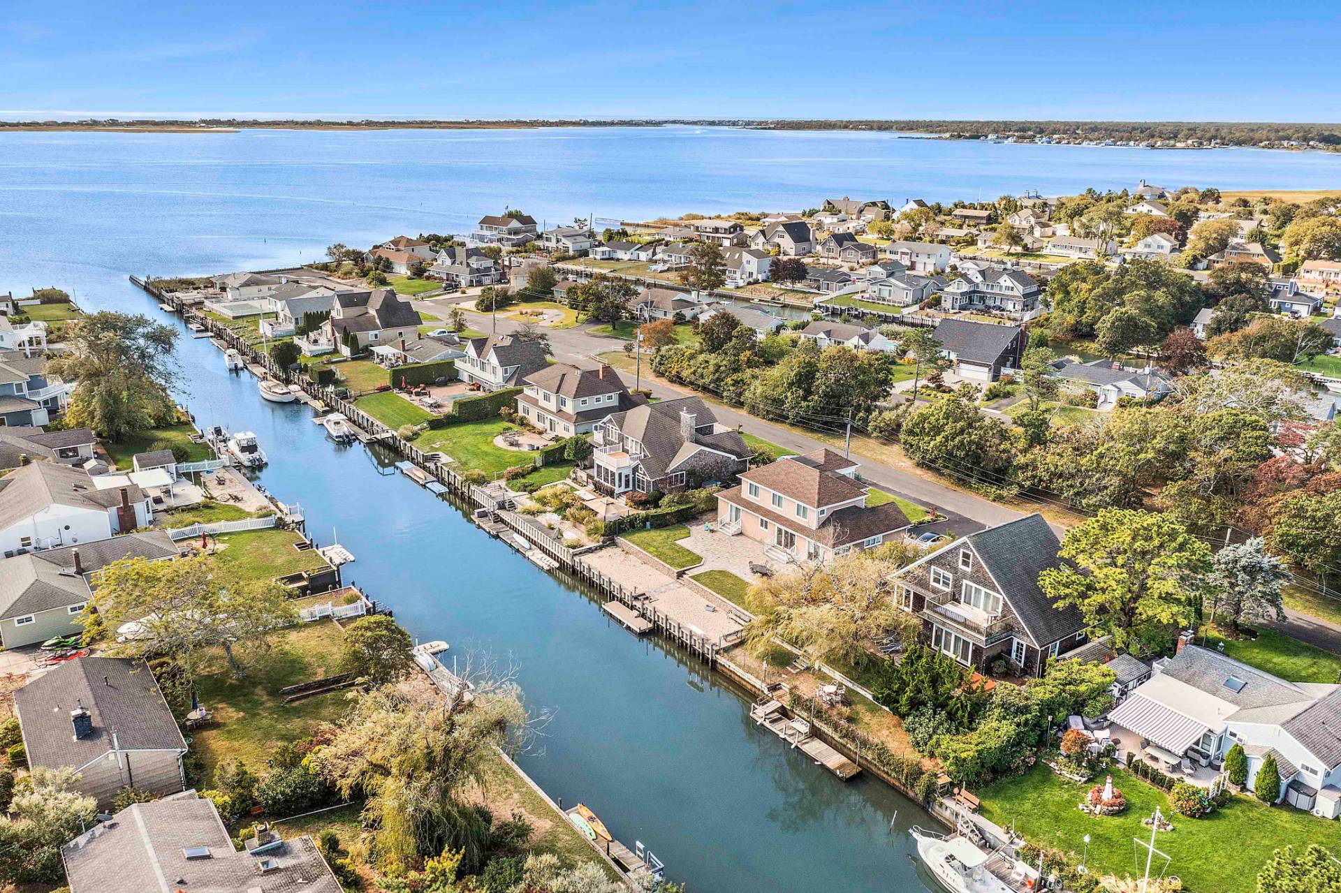 23 Whiting Road East Quogue, NY 11942 - Photo 21 of 21 a view of a city and ocean view