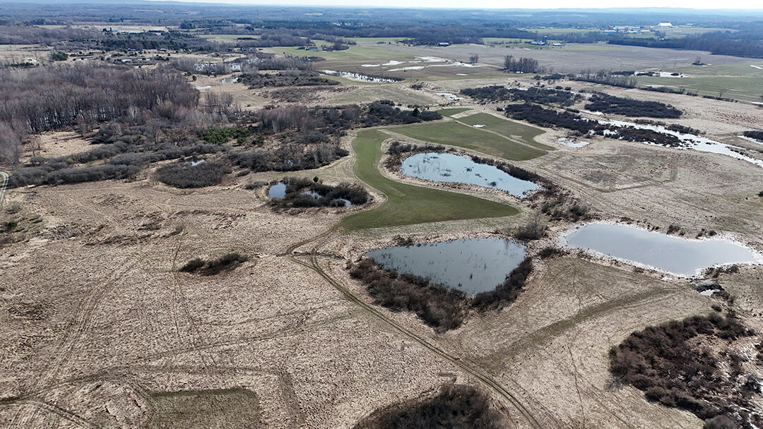 3607 East Hansen Road Custer, MI 49405 - Photo 16 of 80 aerial over ponds