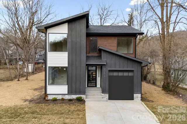 a front view of a house