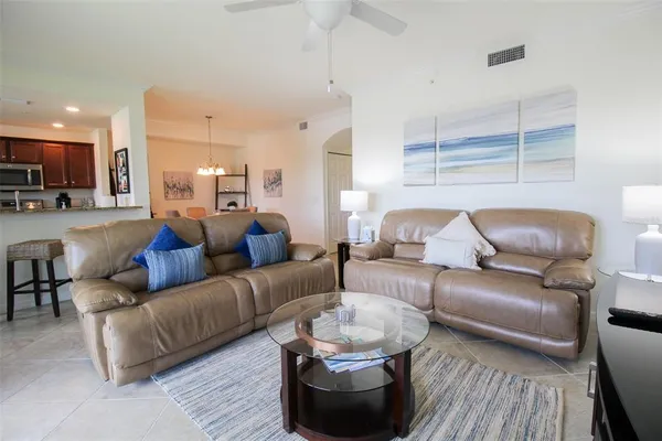 a house view with a seating space