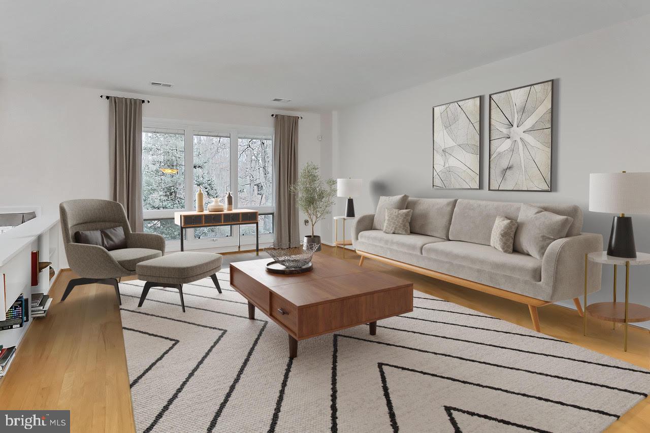 10905 Thanlet Lane Reston, VA 20190 - Photo 4 of 30 Virtual staging of main level living room