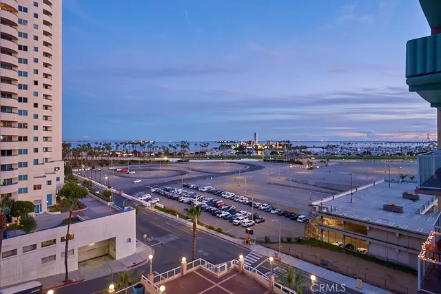 an aerial view of a city
