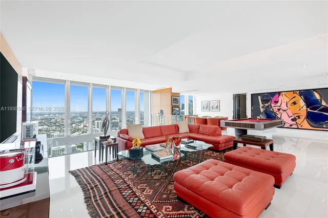 a view of a city with tall buildings