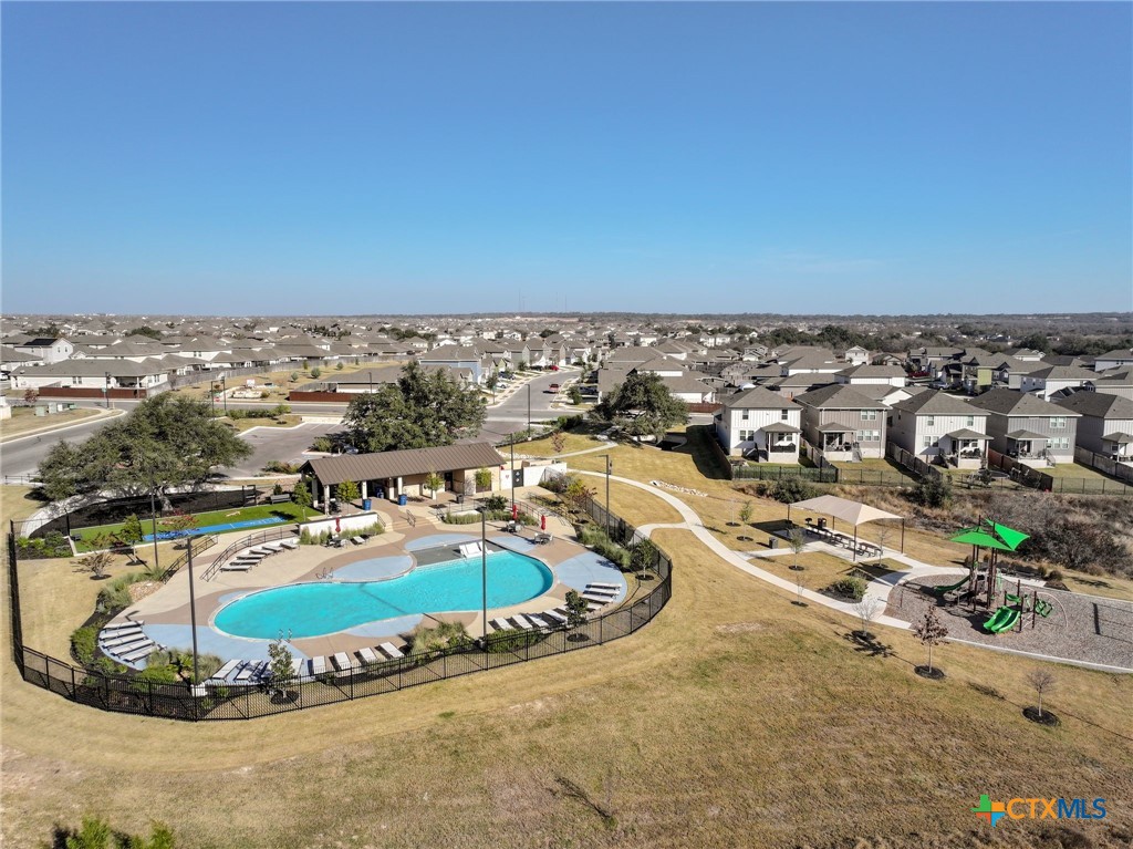 1036 View Drive Georgetown, TX 78628 - Photo 32 of 33 an aerial view of a swimming pool and outdoor space