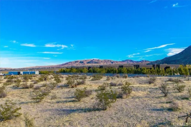 a view of an outdoor space and mountain view