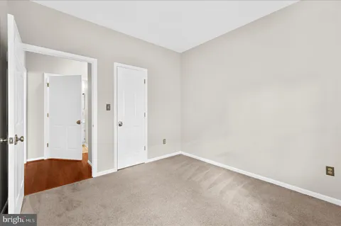 a view of a room with a window