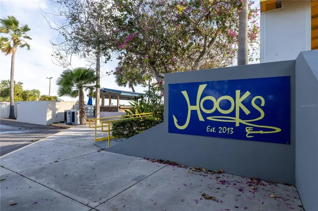 a sign that is on the side of a building