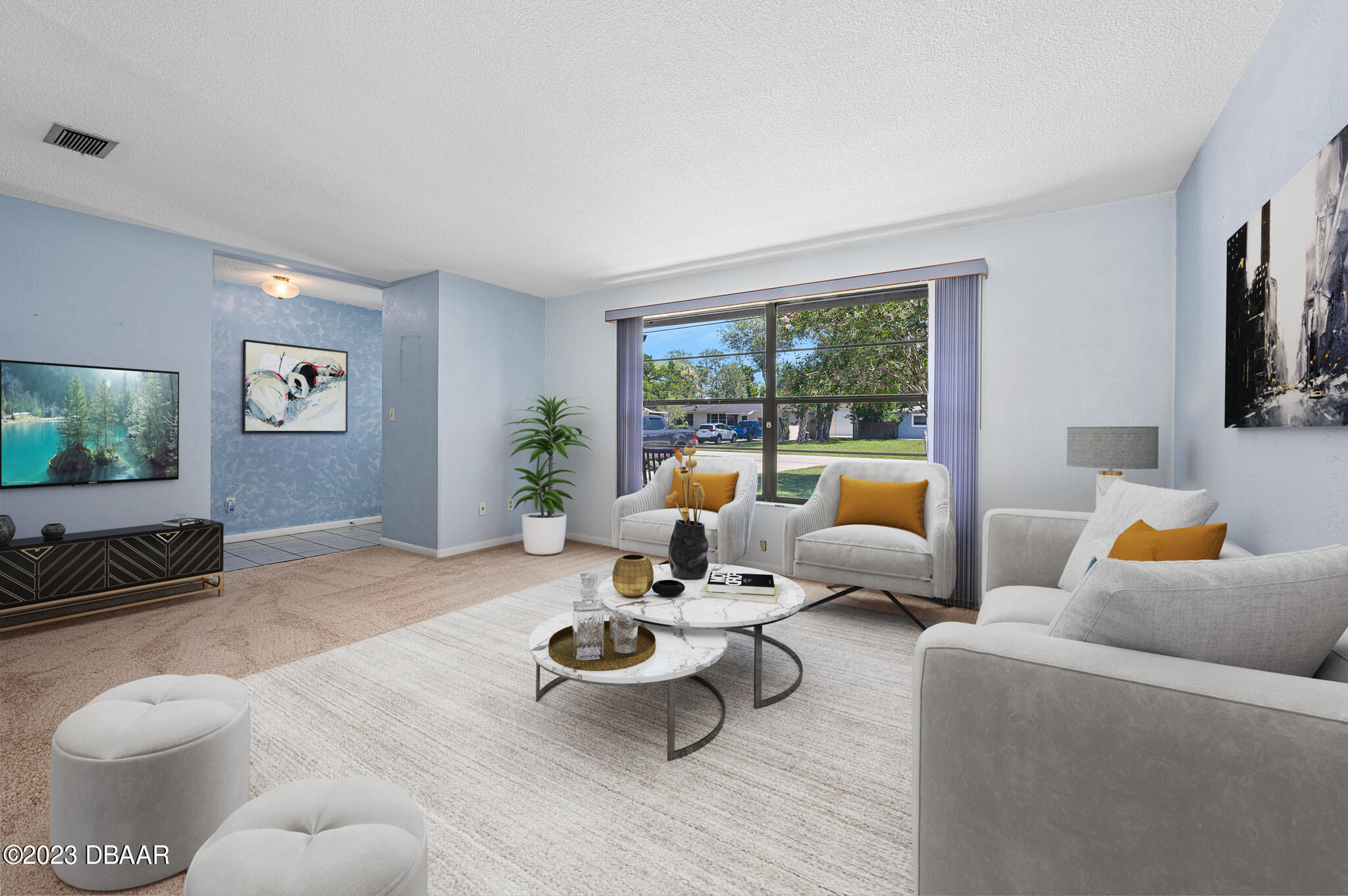 221 Putnam Avenue Ormond Beach, FL 32174 - Photo 15 of 63 Living room staged photo