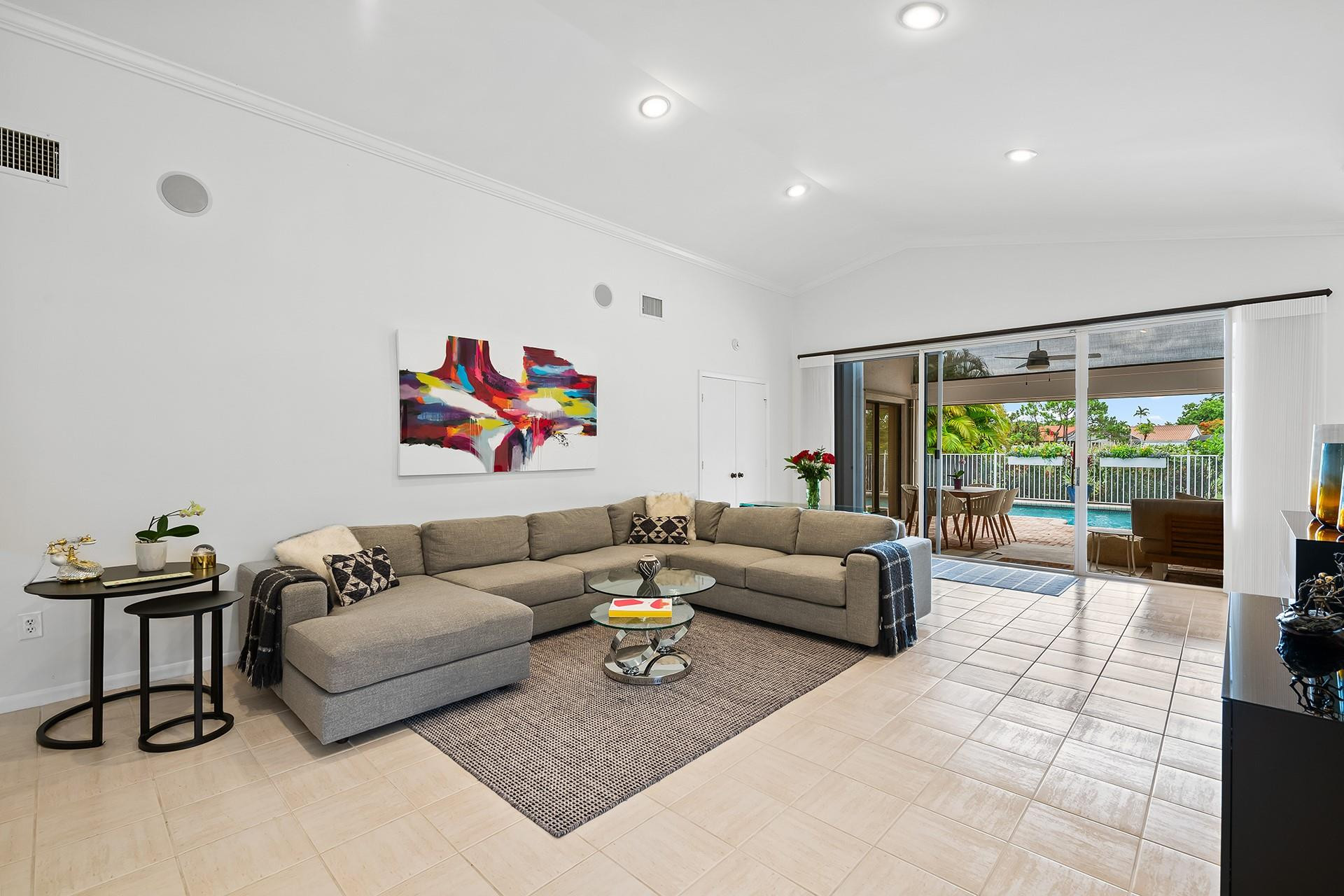 10344 Sunset Bend Drive Boca Raton, FL 33428 - Photo 5 of 32 a living room with furniture and a large window