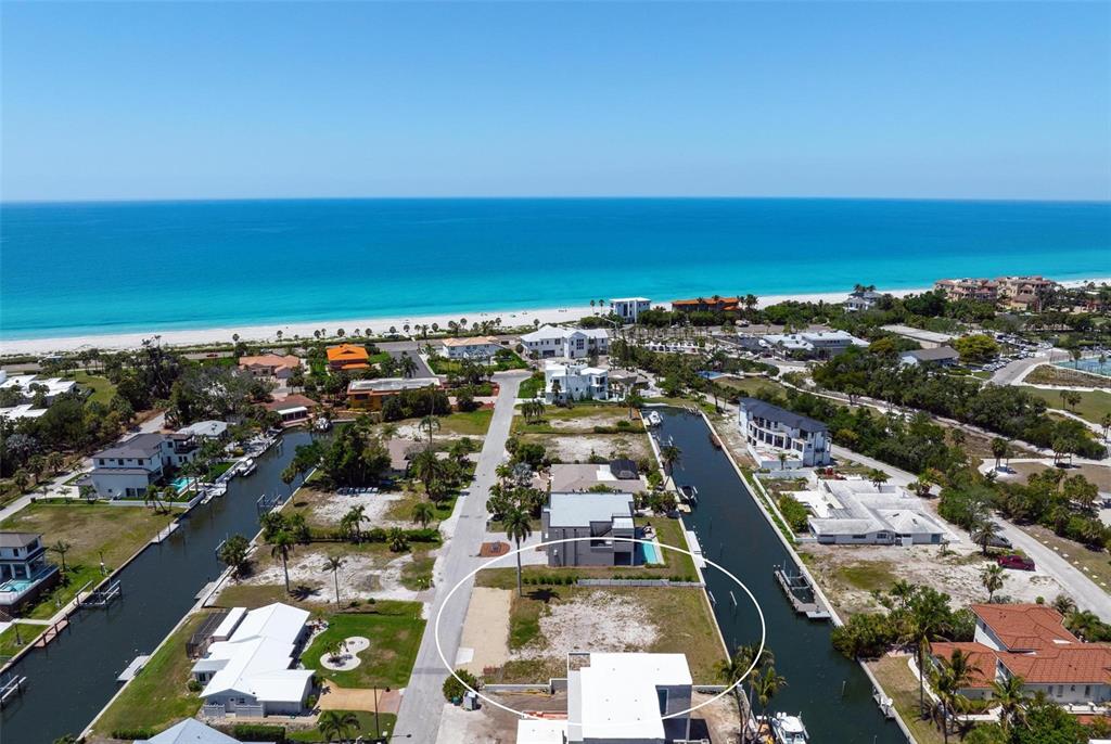 581 Rountree Drive Longboat Key, FL 34228 - Photo 41 of 50 an aerial view of residential building and ocean