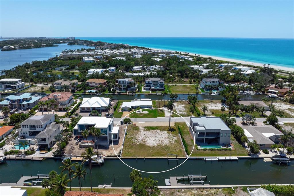 581 Rountree Drive Longboat Key, FL 34228 - Photo 44 of 50 an aerial view of residential houses with outdoor space
