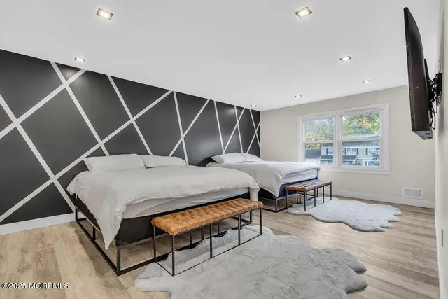 a view of a swimming pool with a yard