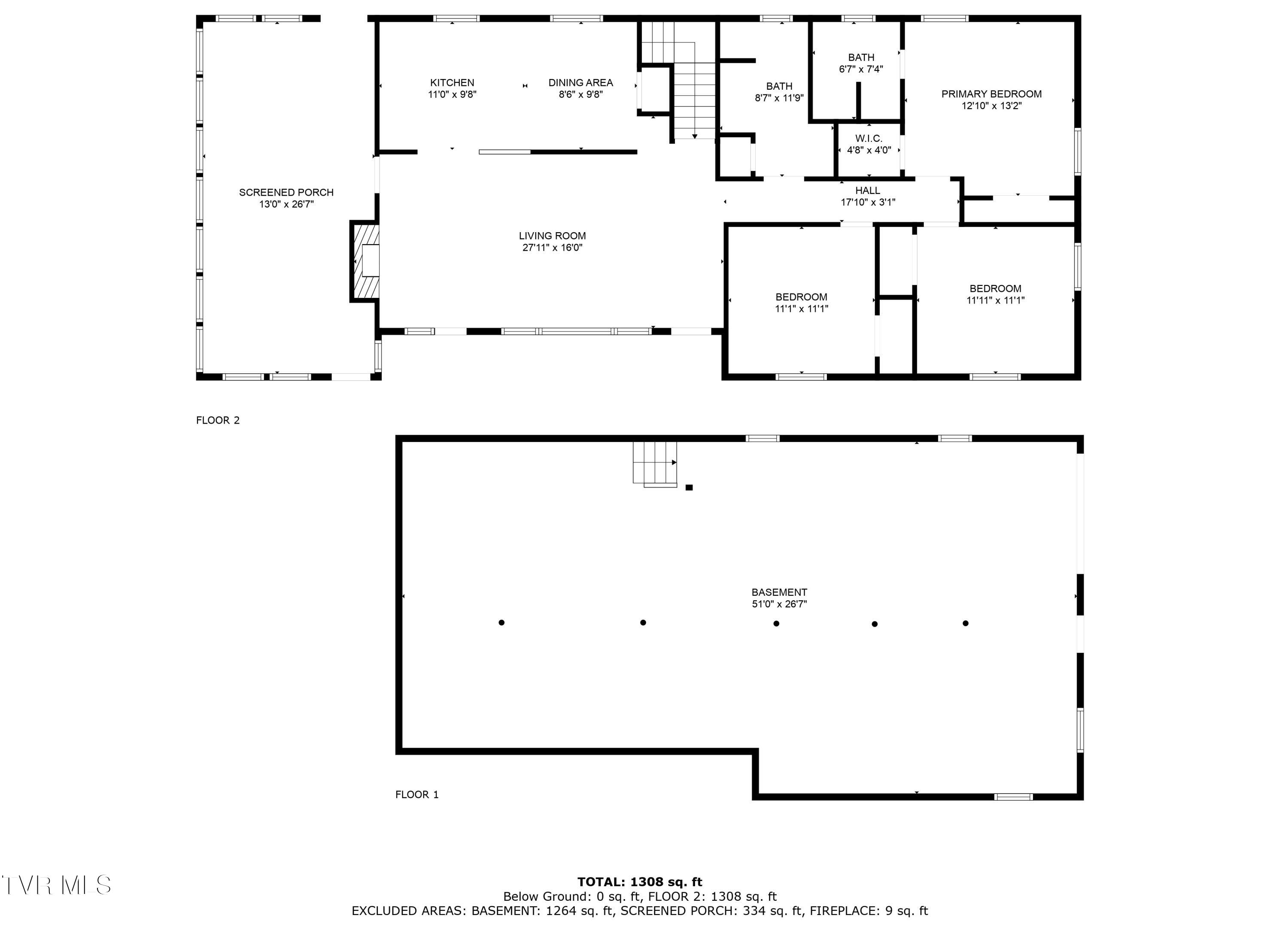 296 Minton Hollow Road Elizabethton, TN 37643 - Photo 57 of 57 Floor Plan 2 Minton Hollow