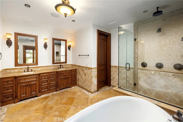 a view of dining room with wooden floor