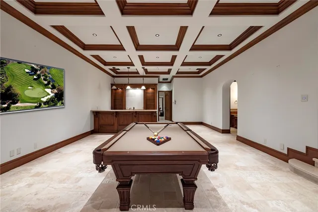 a view of a backyard with sitting area