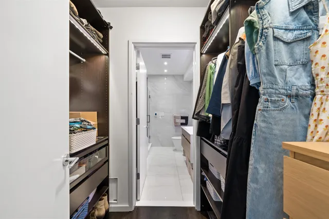 a view of walk in closet