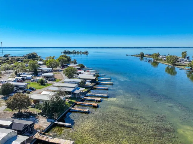a view of a lake with outdoor space