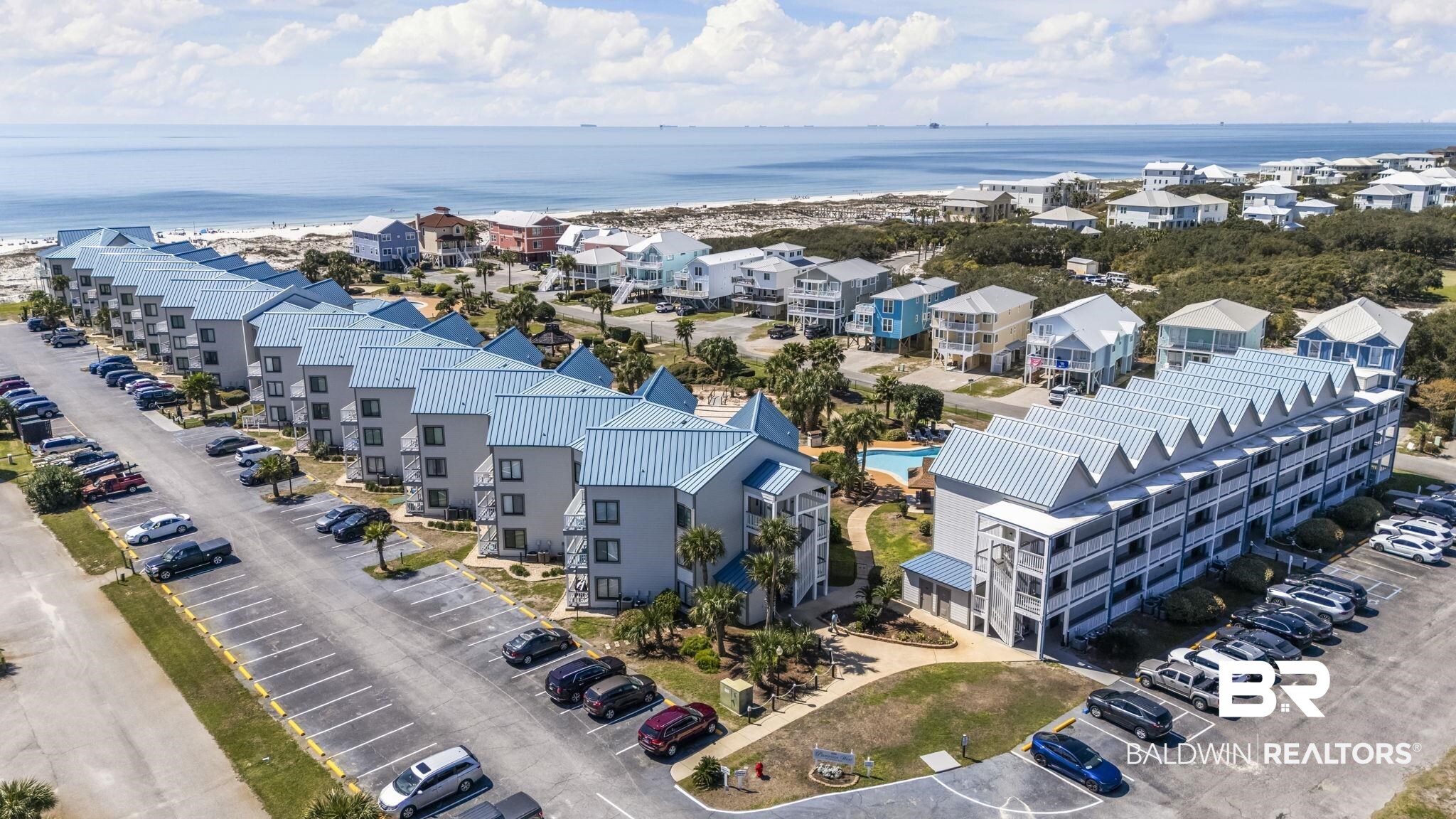 497 Plantation Road, Unit 1247 Gulf Shores, AL 36542 - Photo 24 of 29 Aerial view of a large body of water