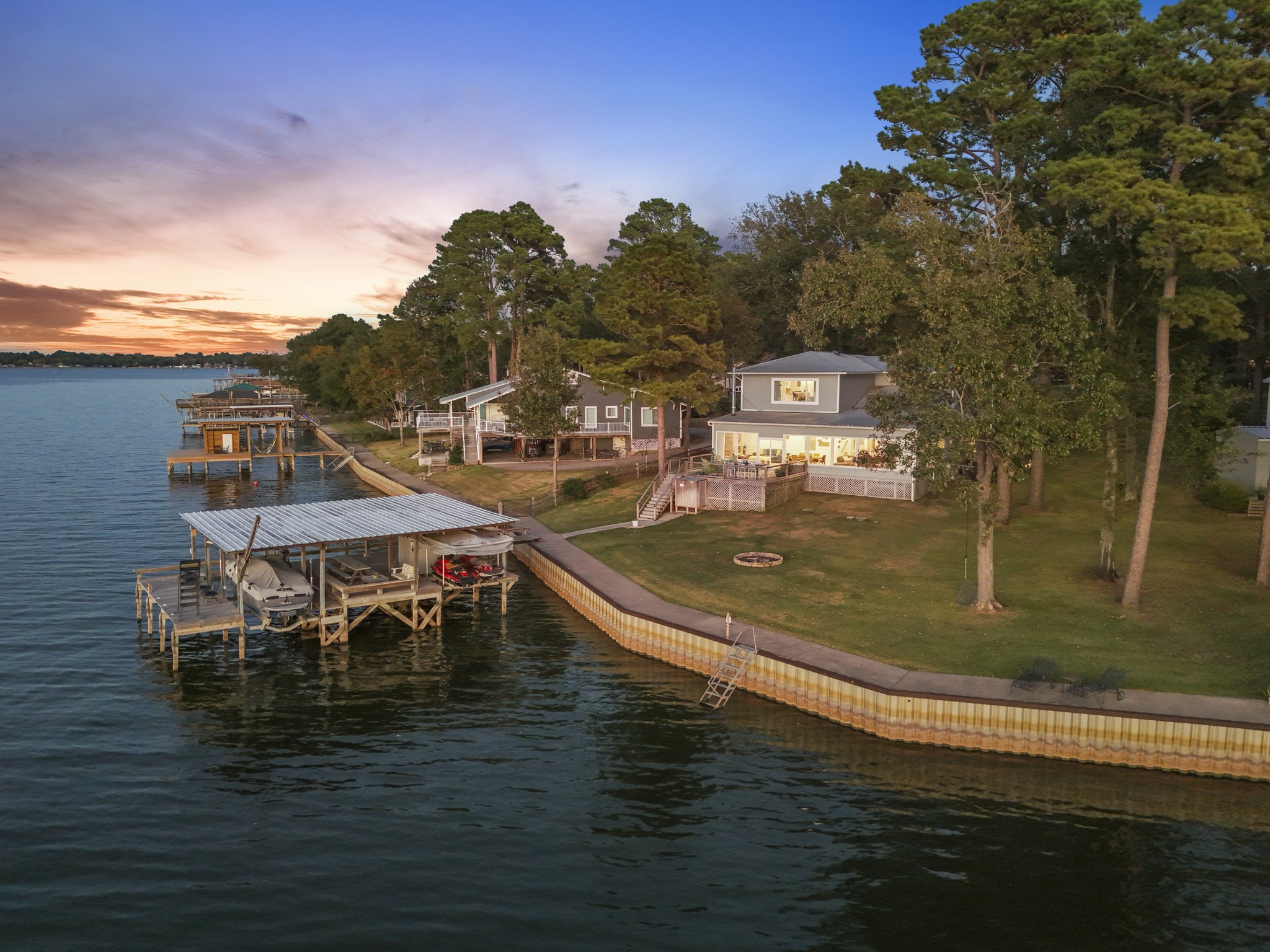 Enjoy stunning sunsets and deep water all year long!