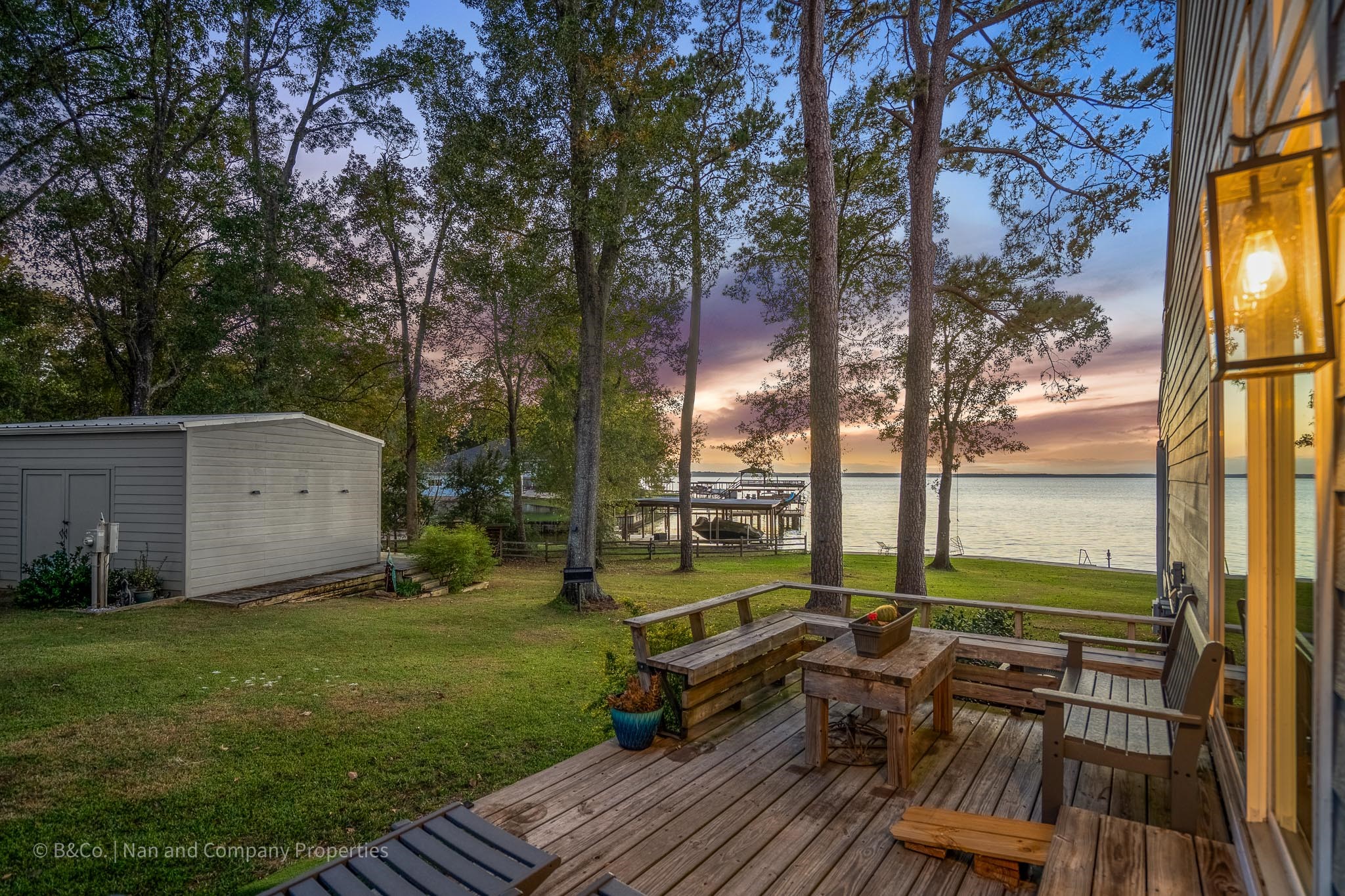 615 Inlet Drive Livingston, TX 77351 - Photo 38 of 50 A cozy side deck right off the dining room regales you with views of your property and offers space for outdoor entertaining.