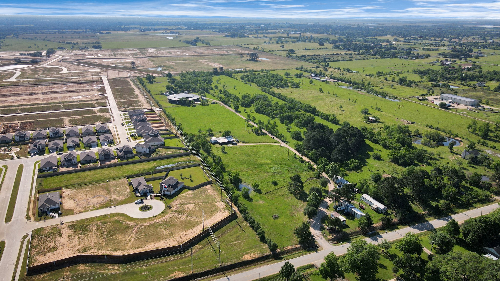 21512 Binford Road Waller, TX 77484 - Photo 21 of 50 an aerial view of residential houses with outdoor space