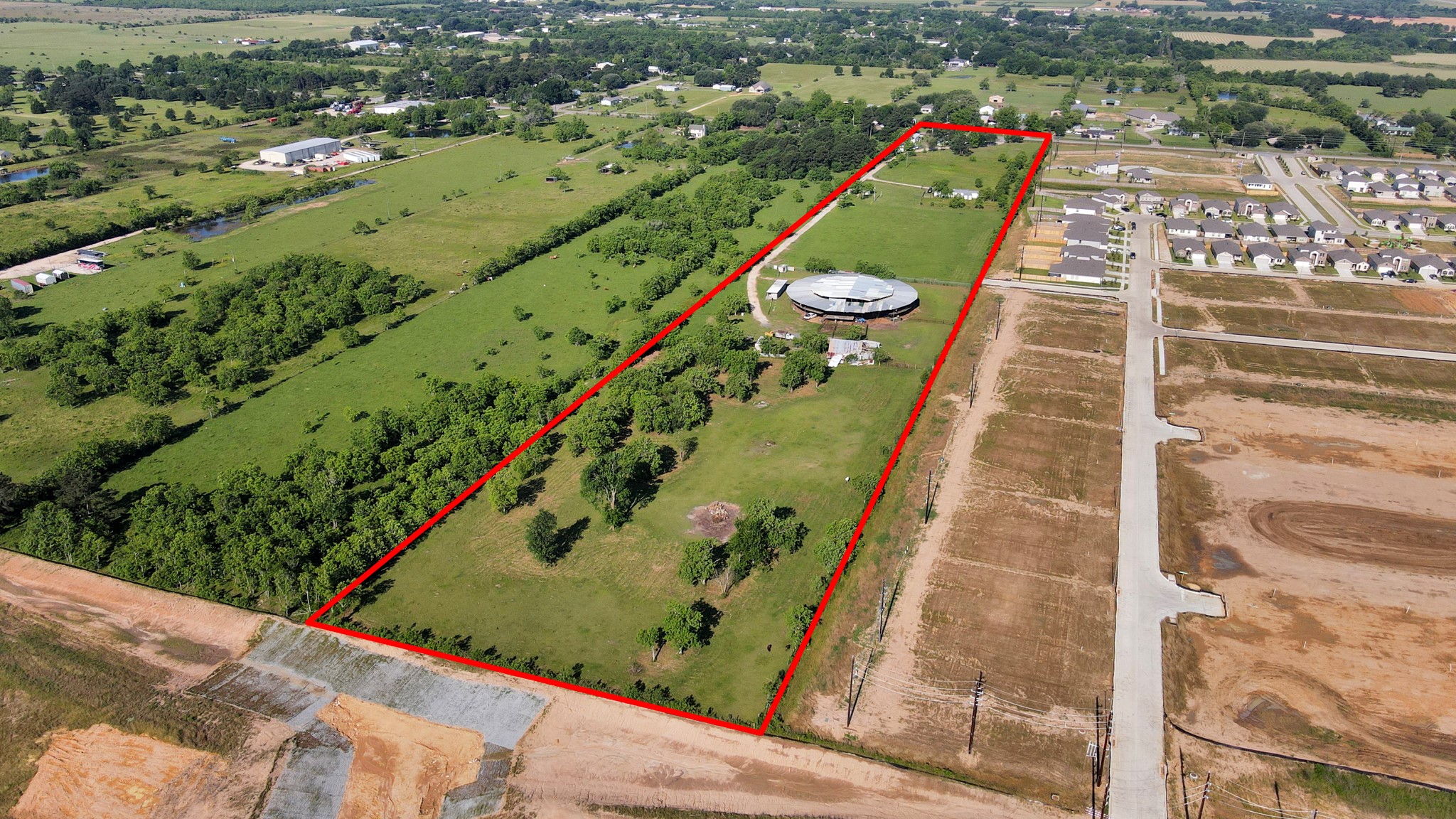 21512 Binford Road Waller, TX 77484 - Photo 22 of 50 an aerial view of a residential houses with outdoor space