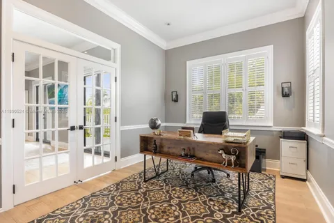 a view of a workspace with a window