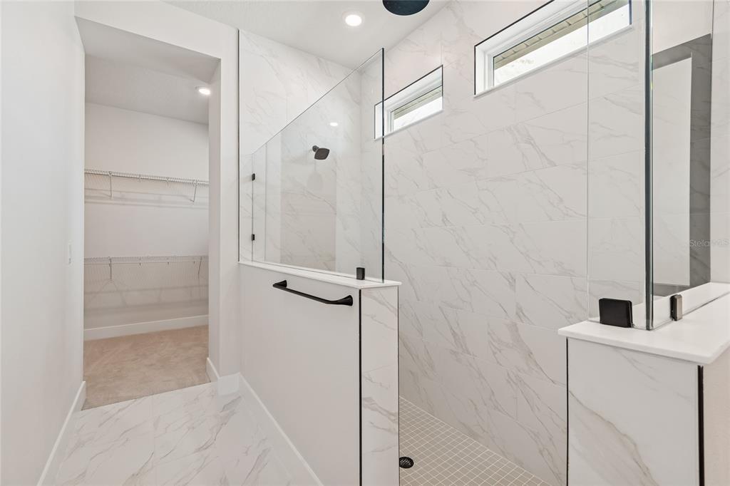 31479 Hayman Loop Wesley Chapel, FL 33545 - Photo 21 of 45 a bathroom with a shower and a sink