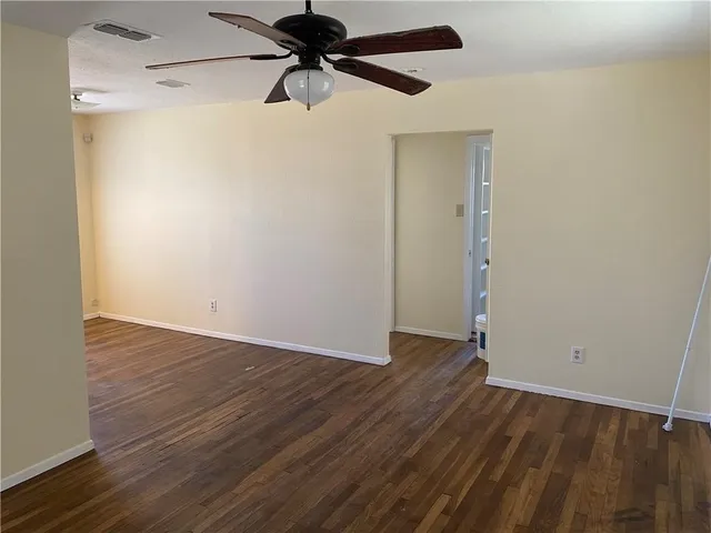 wooden floor in an empty room