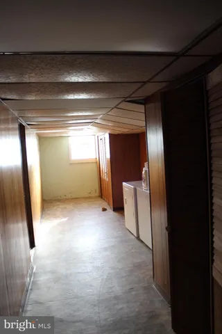 a view of a room with an empty space